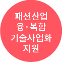 패션사업 융·복합 기술사업화 지원